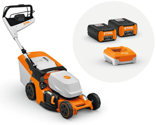 Stihl RMA 448.3 PV-Set Akku-Rasenmäher | inkl. 2x 7,2 Ah AP 300S Akku + AL301 Ladegerät – WA412000010