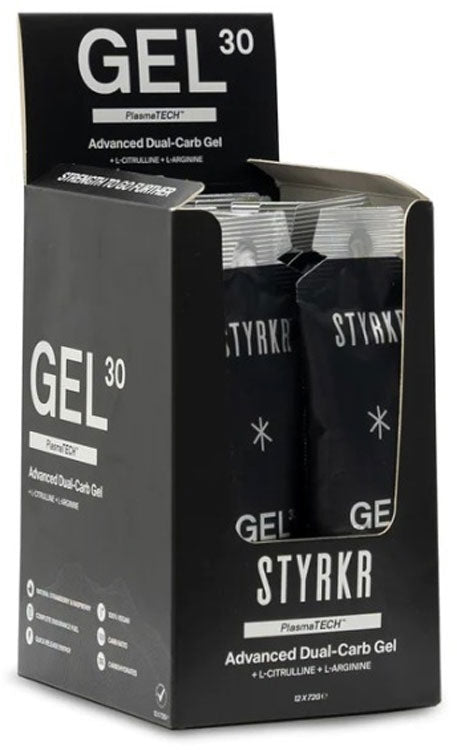 Styrkr Gel30 Dual-Carb Energy Gel 12er Box