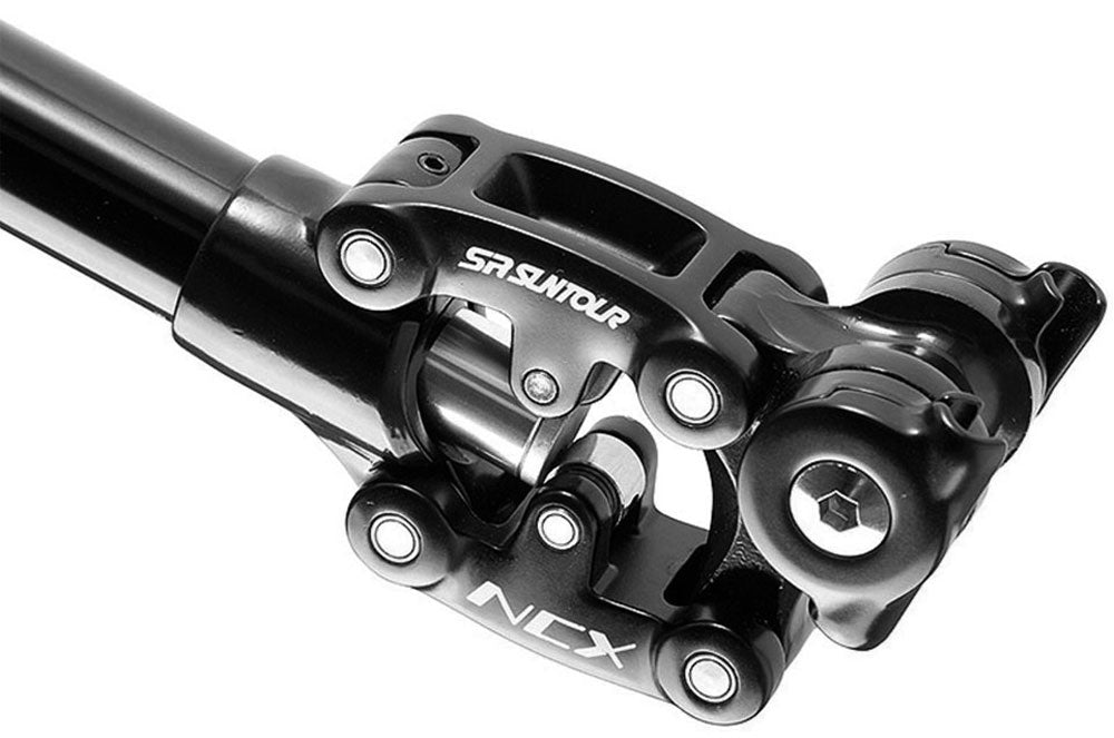 Suntour SP12 SP25 NCX 400 mm gefederte Sattelstütze + Sicherheitsabdeckung