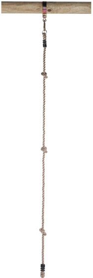 Swinging Climbing Seil mit 3 Knoten und 1 Ring 180 cm natürlich