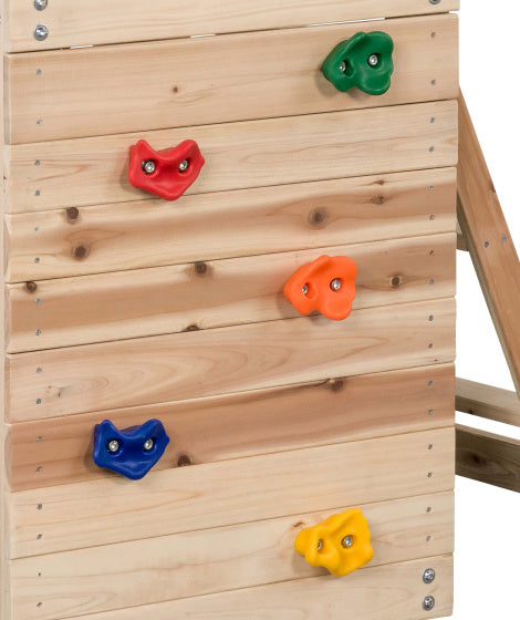 Schwingendes Mari -Spielset mit Folie Holz Naturblau