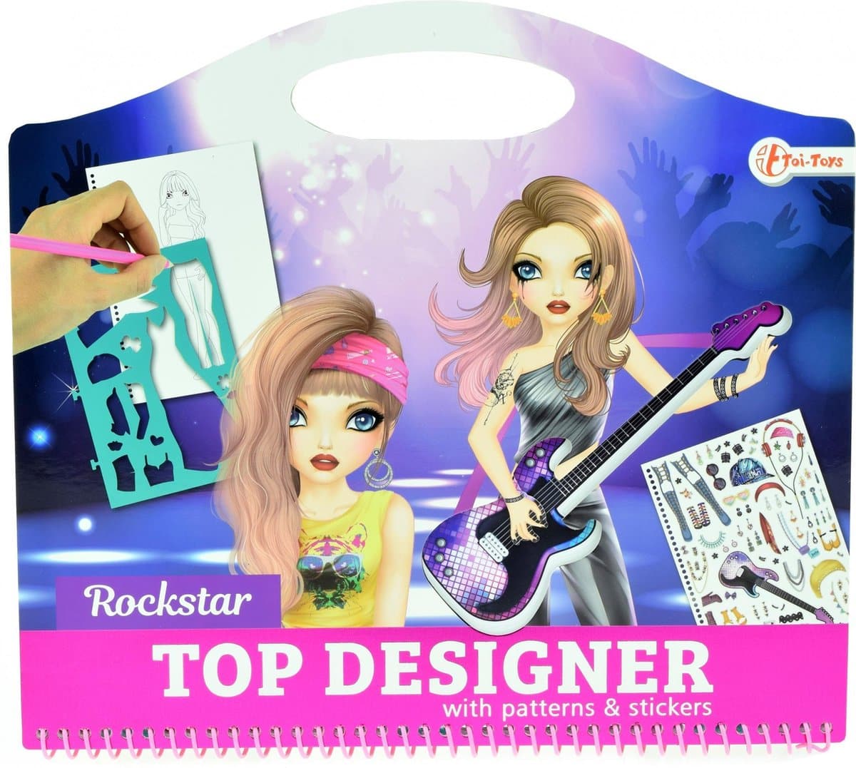 Top-Designer-Rockstar von Toi-Toys mit Aufklebern und Vorlagen