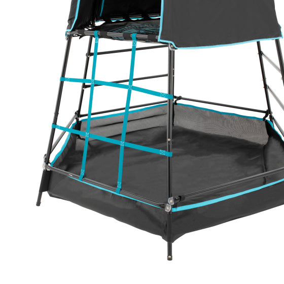 TP Toys Explorer -Kletterturm mit schattigem Spielbereich schwarzblau