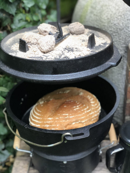 Valhal Dutch Ofen Fritting Pan Gusseisen ohne Beine 8 l