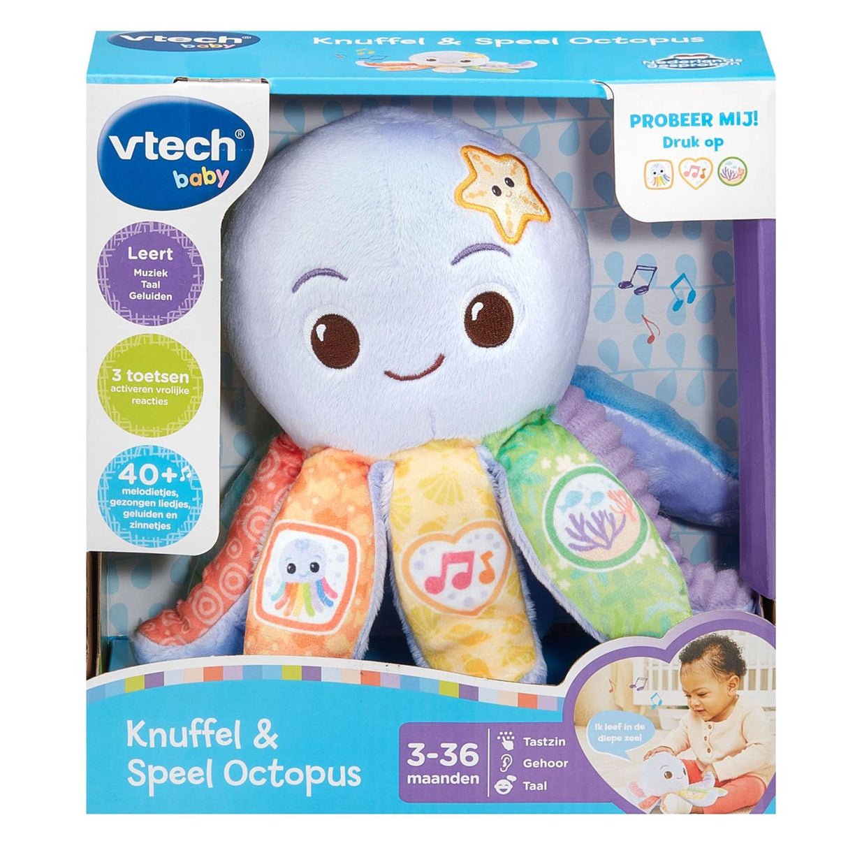 Vtech Kuscheltier spielen Oktopus