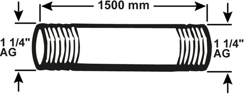Cornat Galva-Rohr mm 5 4 1500 mm (530) – vzs53054150
