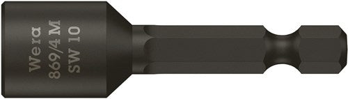 Wera 869 4 m Steckschlüssel-Bit, magnetisch, 11,0 x 50 mm – 1 Stück – 05060426001