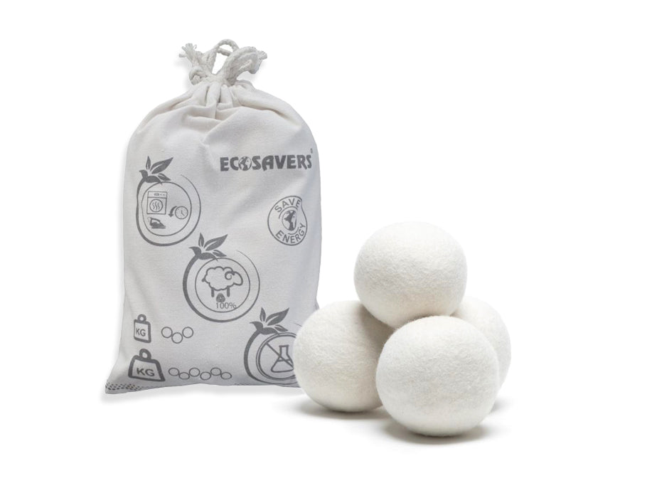 EcoSavers abtropfen Kugeln - Trocknerkugeln aus Wolle - 6st.