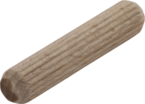 Wolfcraft gerillte Holzdübel | buche | ø8 x 40mm | 150 Stück - 2907000