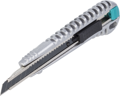 Wolfcraft metalen afbreekmes | 9mm | met zwart mes | extra scherp | 1 stuk - 4305000