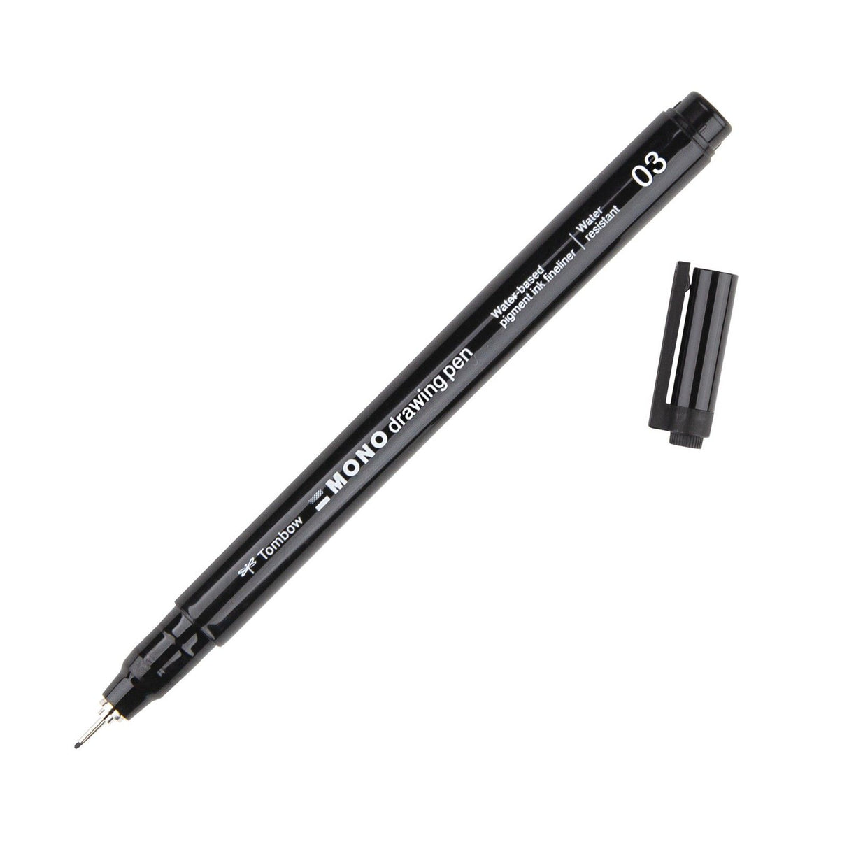 Tombow • Fineliner-Mono-Zeichenstift, Strichstärke 03 (ca. 0,35 mm), schwarz
