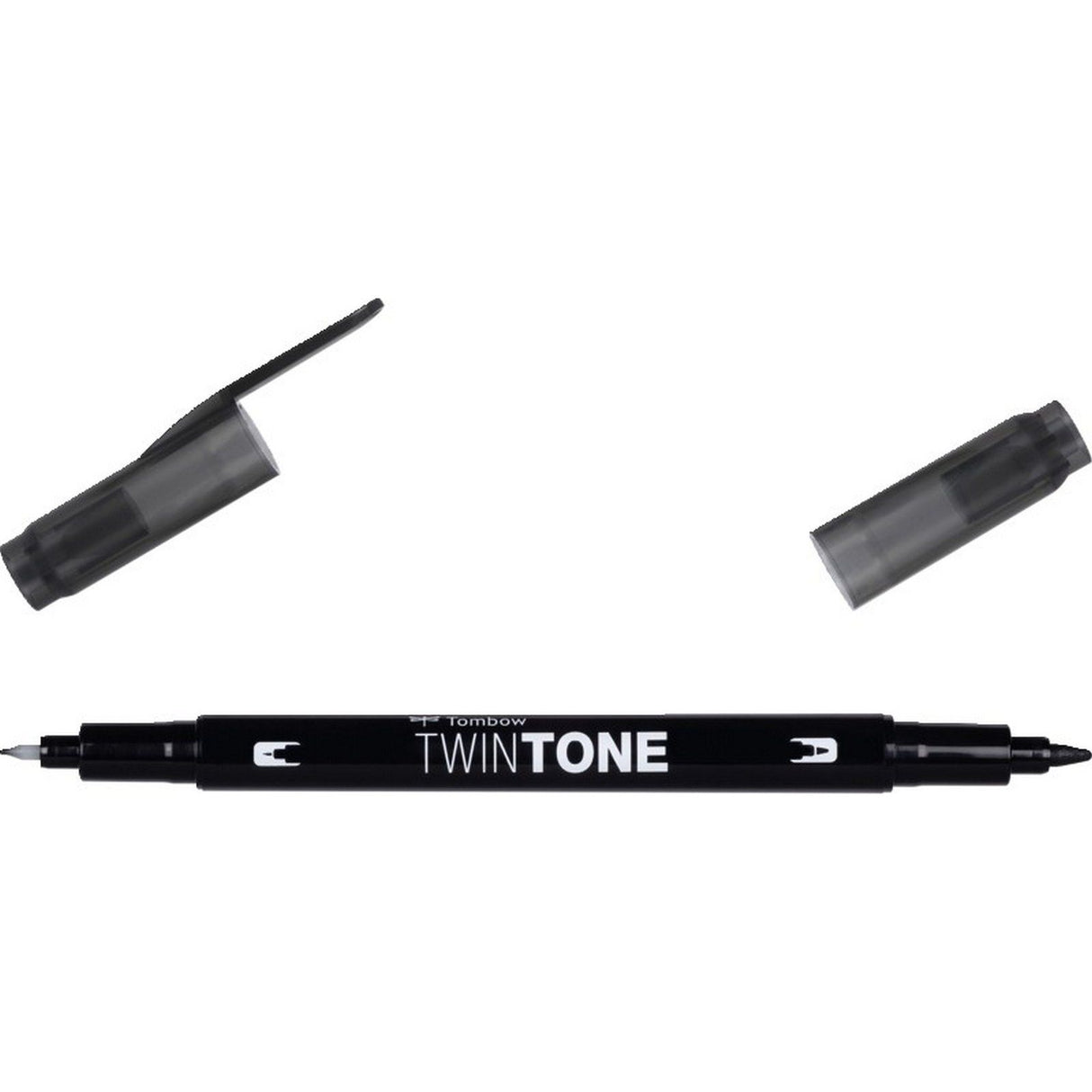 Tombow • Twintone-Pinselstift mit zwei Spitzen, schwarz