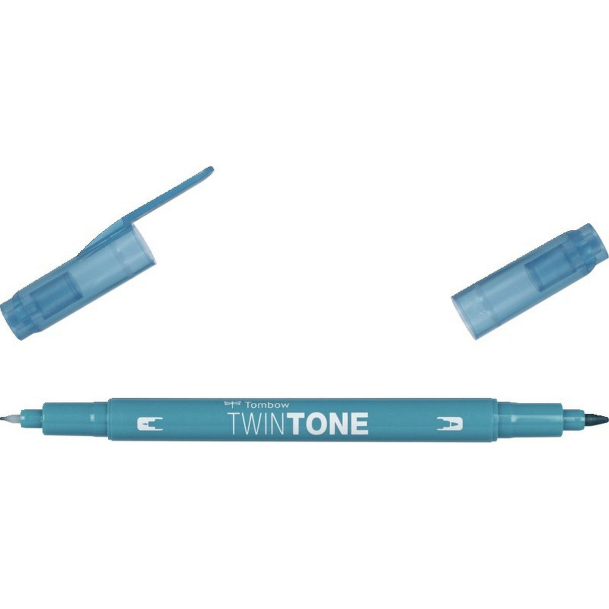 Tombow • Twintone-Pinselstift mit zwei Spitzen, Türkisblau