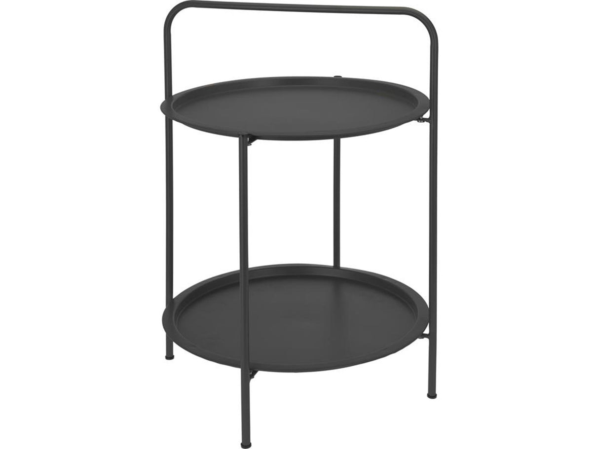 Home Styling Tisch rund ø50cm dunkelgrau H66cm