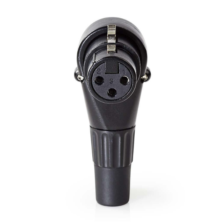 Nedis XLR-Anschluss | abgewinkelt | weiblich | Löten | 5,0 mm | 1 Stück – cotp15903bk cotp15903bk