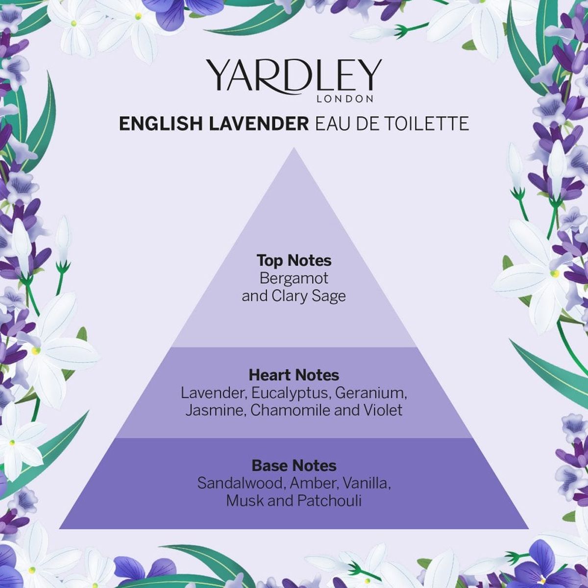 Yardley London englisches Lavendel Eau de Toilette 50ml