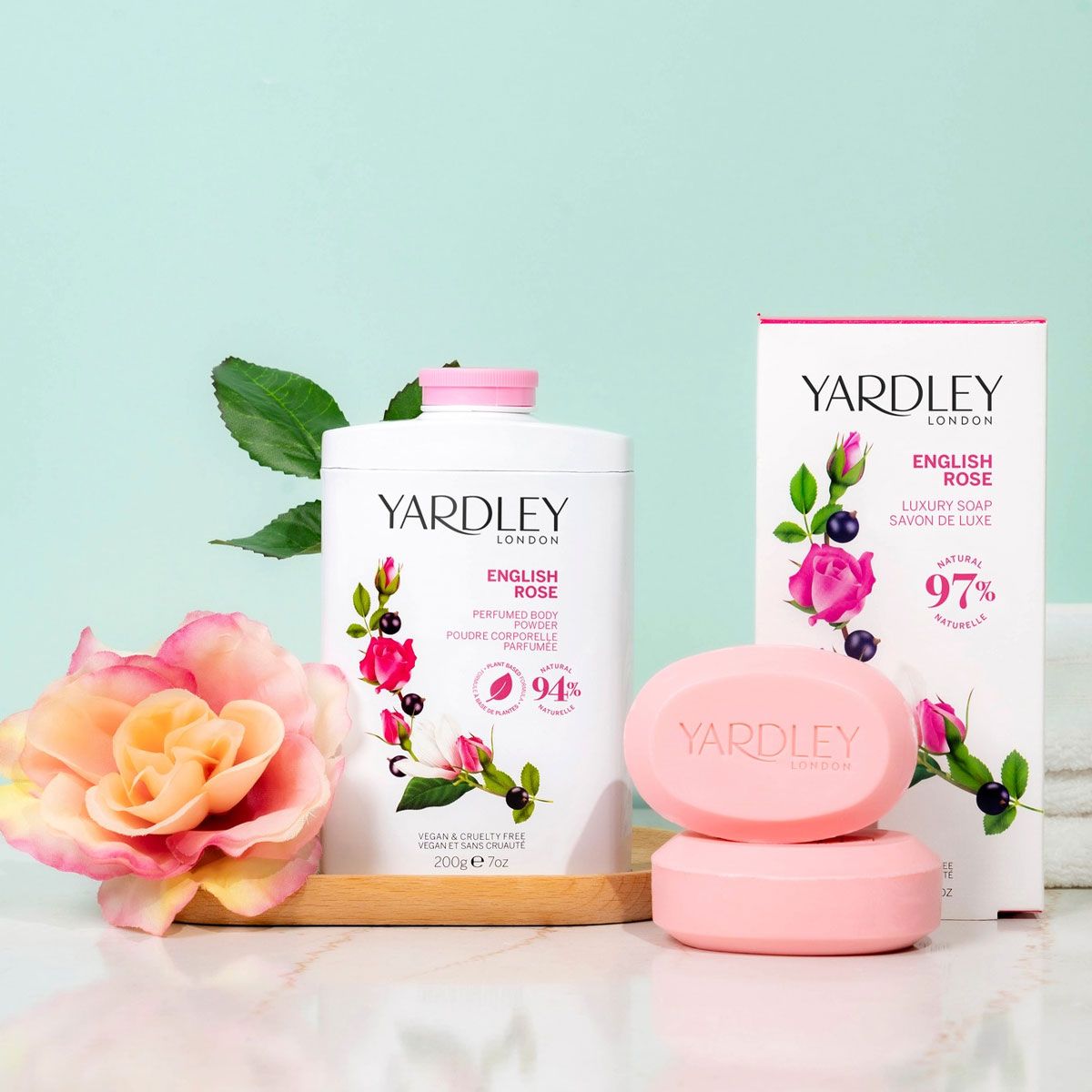 Yardley London Englische Rosenseife 3x100gr.