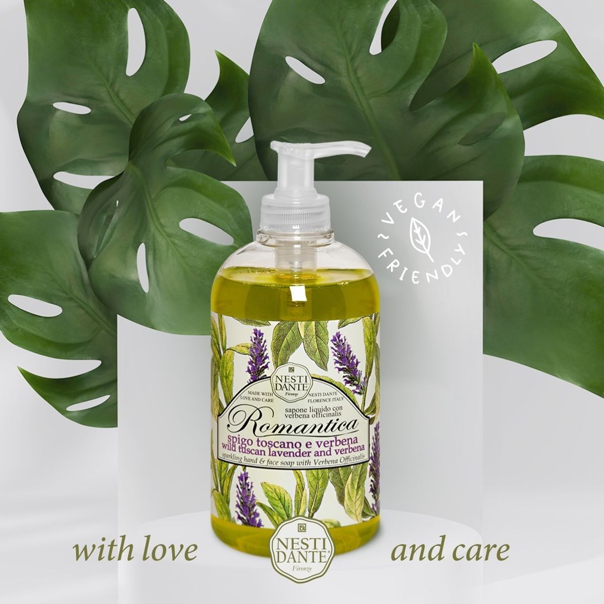 Nesti Dante Romantica Eisenkraut Seifenpumpe 500 ml