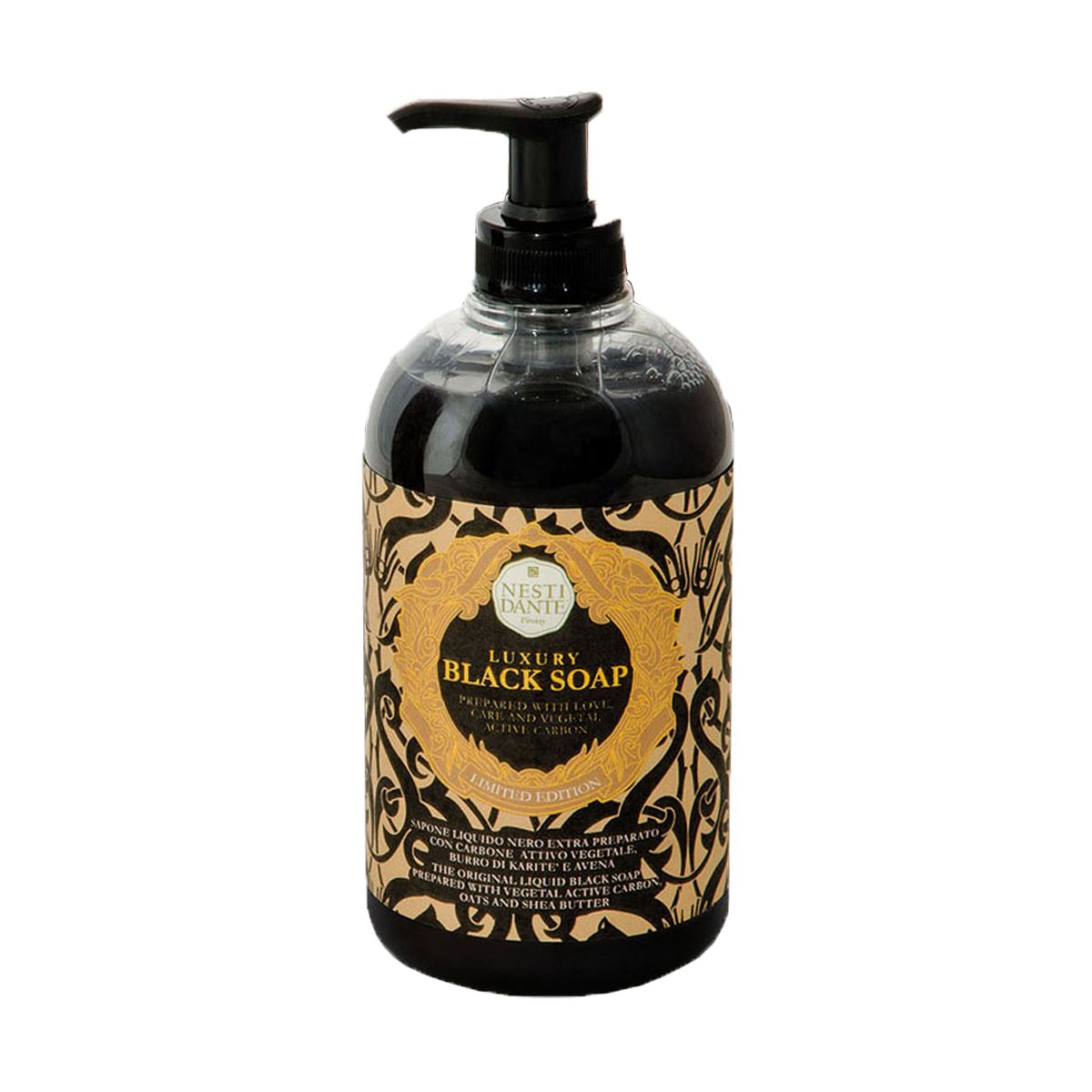 Nesti Dante Luxus-Seifenpumpe in Schwarz, 500 ml