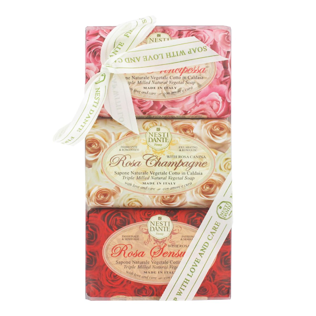 Nesti Dante Geschenkset Seife rosa 3x150gr.