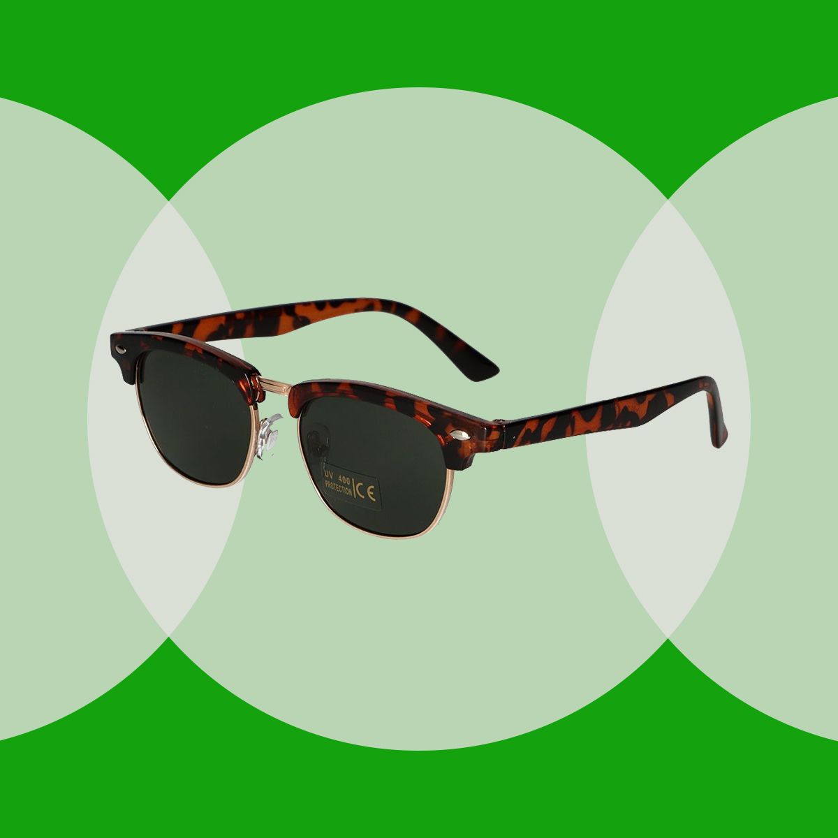 Spectrum Sonnenbrille Junge aus havannagrünem Glas