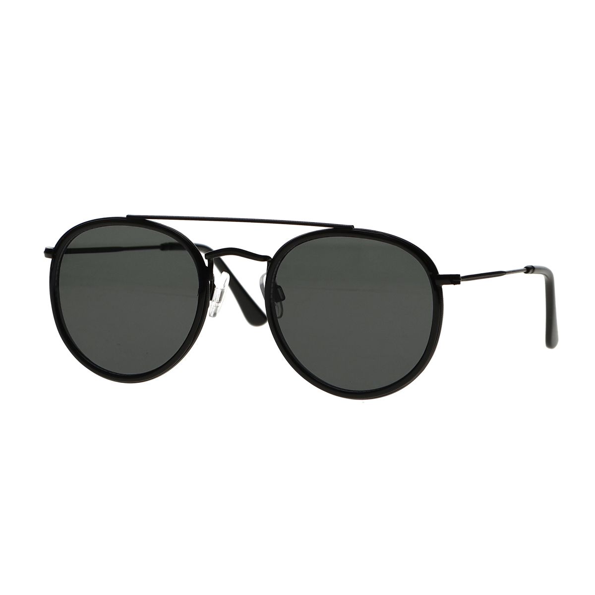Spectrum Sonnenbrille Doppelsteg grün schwarz Glas Herren