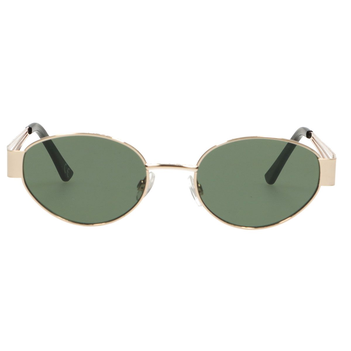 Spectrum zonnebril retro oval metaal groen glas