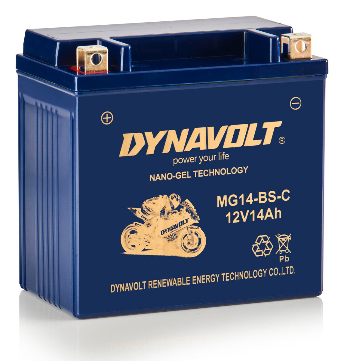 Dynavolt-Batterie MG14-BS-C (YTX14-BS)