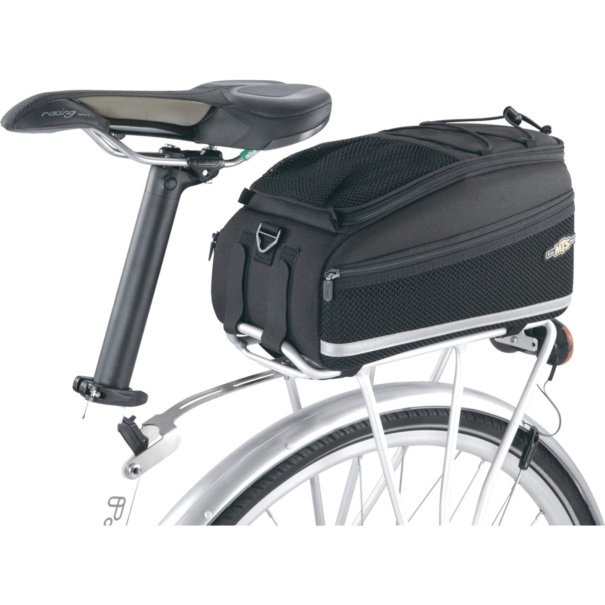 Topeak Dragertas MTS Trunkbag DXP Schwarz, 22,6 l, Klettverschluss, wasserfest, Flaschenhalter