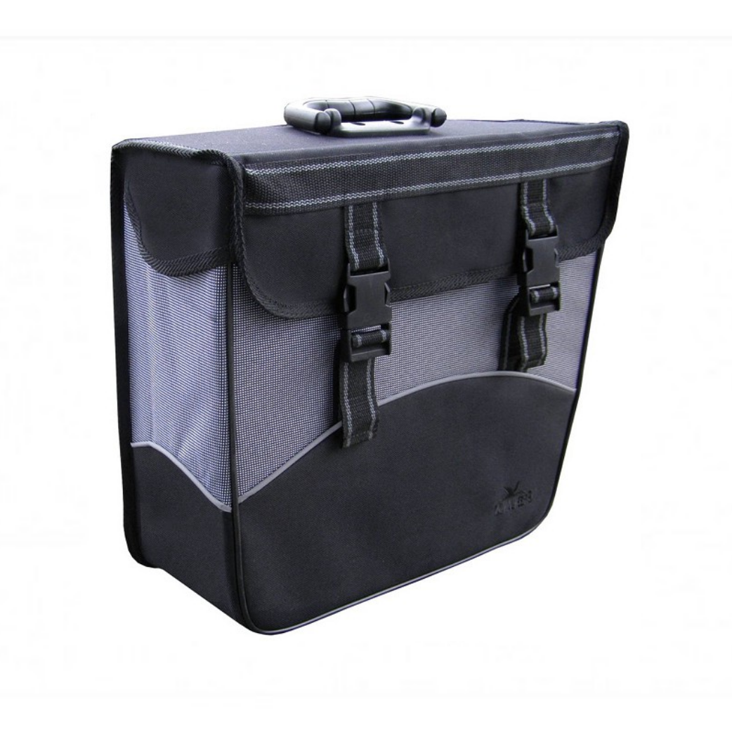 Grönlands einzelner Tasche schwarz und weiß, richtig. Abmessungen 37x33x14 cm, Kapazität 20 Liter