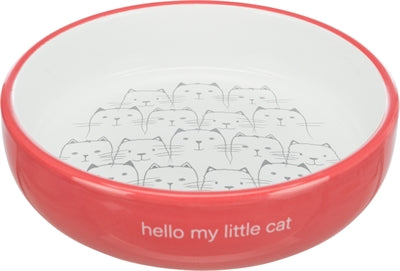 Trixie Food Bowl trinkt Katze flache Nase rot weiß