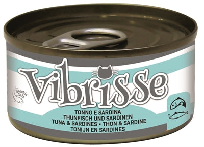 Vibrisse -Katzen Thunfisch -Sardinen