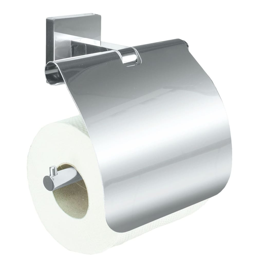Little Wolke Little Wolke Toiletrolhalter mit Luno Deckel Silberfarbe