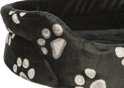 Trixie Hundekorb Jimmy Oval Schwarz mit Beindruck