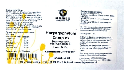 Grüne OS Harpagophytum Complex Katze