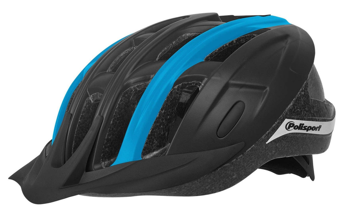 Polisportfahrt im Fahrradhelm L 58-62 cm Black Blauww