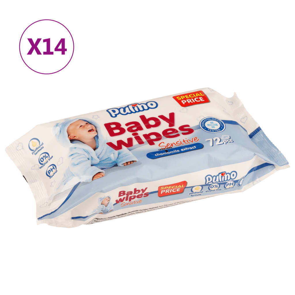 Vidaxl Babytücher 14 Packungen 1008 Tücher