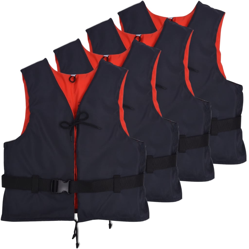 Vidaxl Schwimmjacken 50 N 50-70 kg Marine Blue 4 PCs