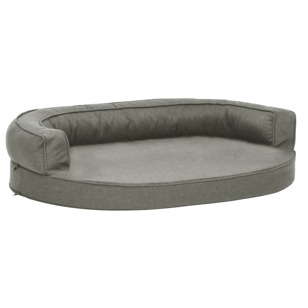 Vidaxl Hundebett Ergonomische Wäsche 75x53 cm Grau