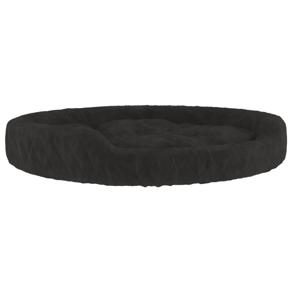 Vidaxl Hundekorb 70x55x23 cm Plüsch schwarz