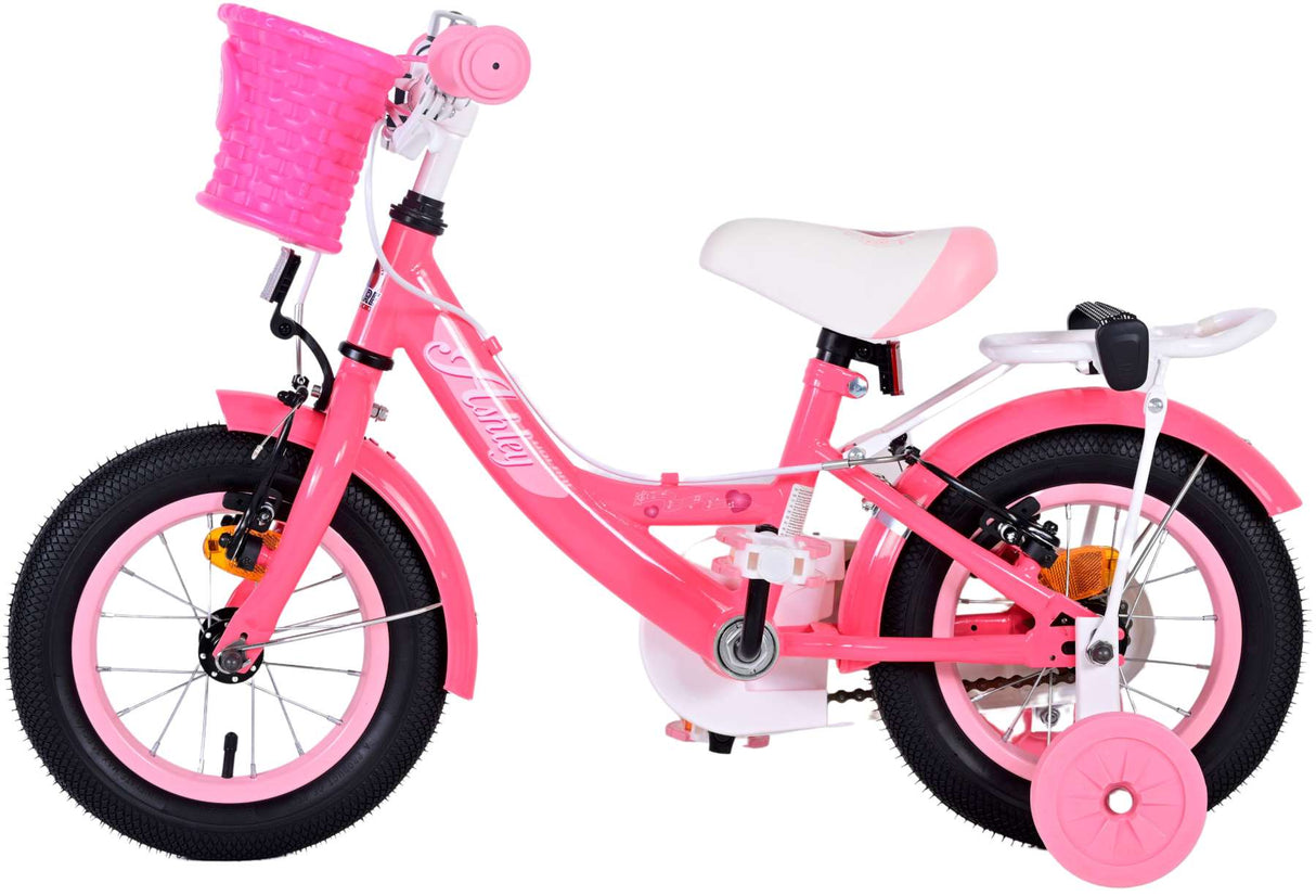 Volare Ashley Children's Bike Girls 12 -Zoll -Rosa Red zwei Handbremsen