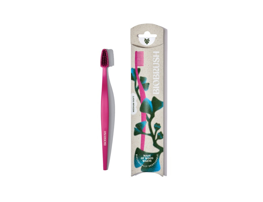 Biobrush -BioBrush -Zahnbürste rosa