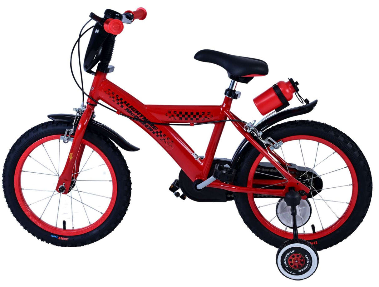 Disney Disney Children's Bike Boys 16 Zoll rote zwei Handbremsen