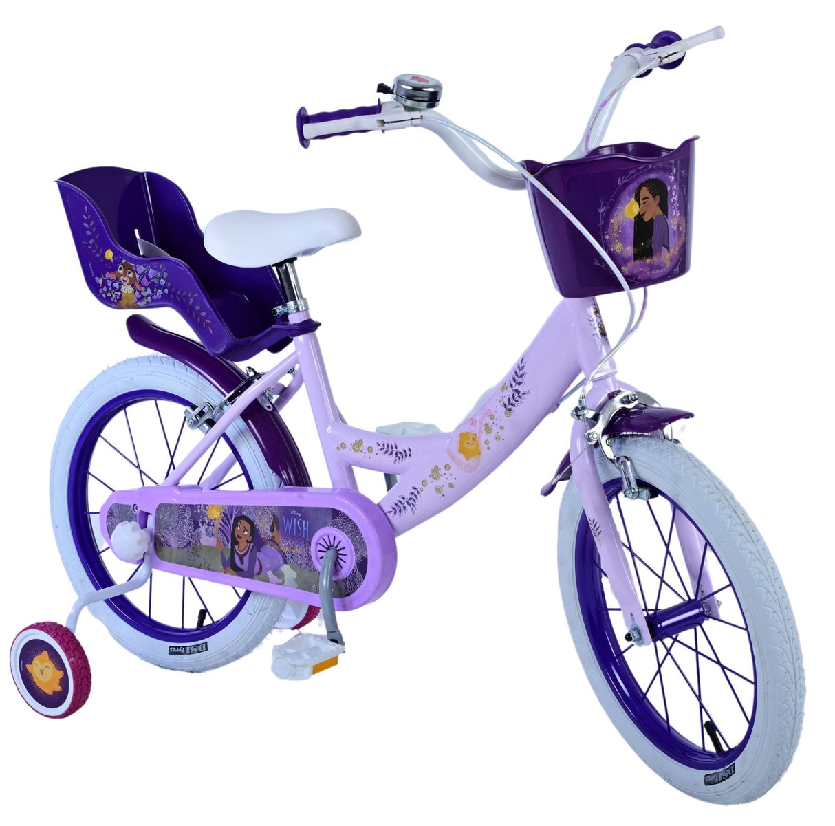 Wunsch Wunsch Wunsch Kinderbike Girls 16 Zoll lila zwei Handbremsen