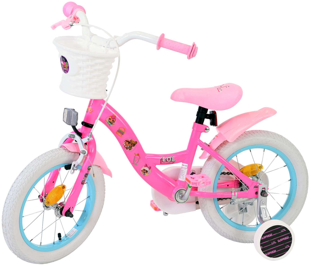 Lol Überraschung Kinderfahrrad - Mädchen - 14 Zoll - Pink