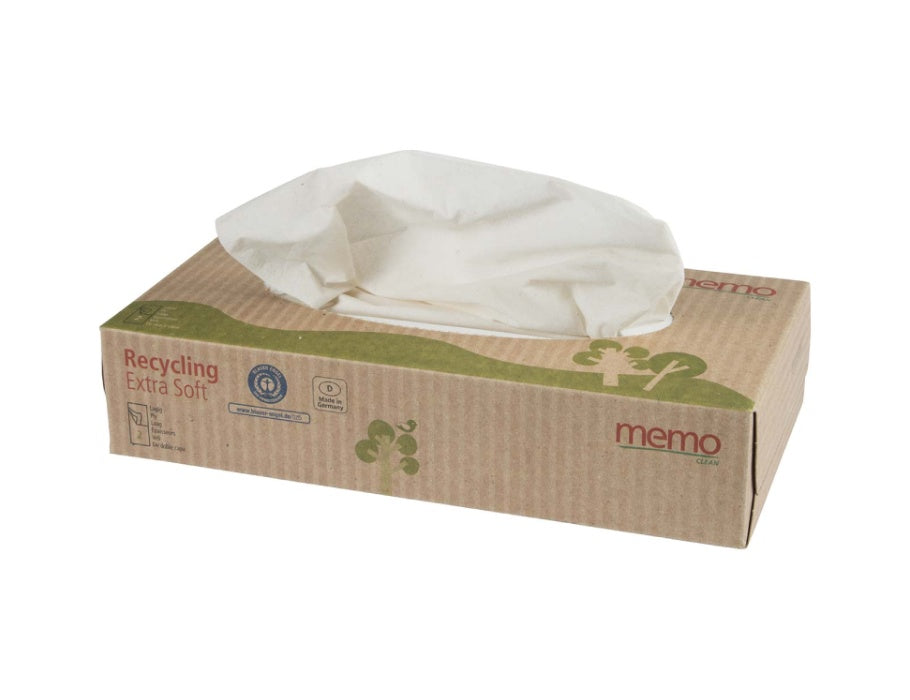 Memo Kosmetische Wischtücher 2-layer Recycling extra weich