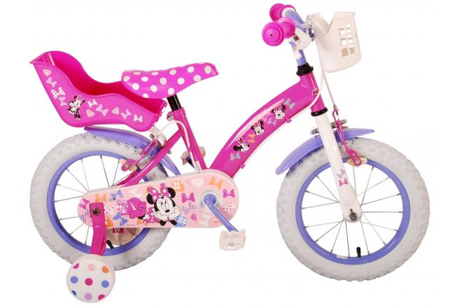 Disney Minnie süßest aller Zeiten! Kinderfahrradmädchen 14 Zoll rosa zwei Handbremsen