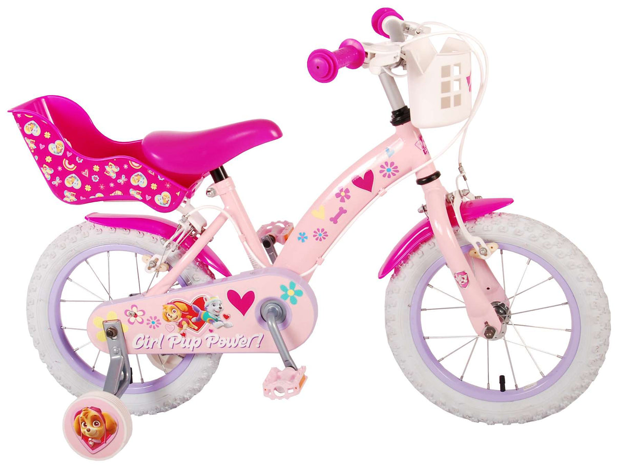 Paw Patrol Kinderbike Girls 14 Zoll rosa zwei Handbremsen