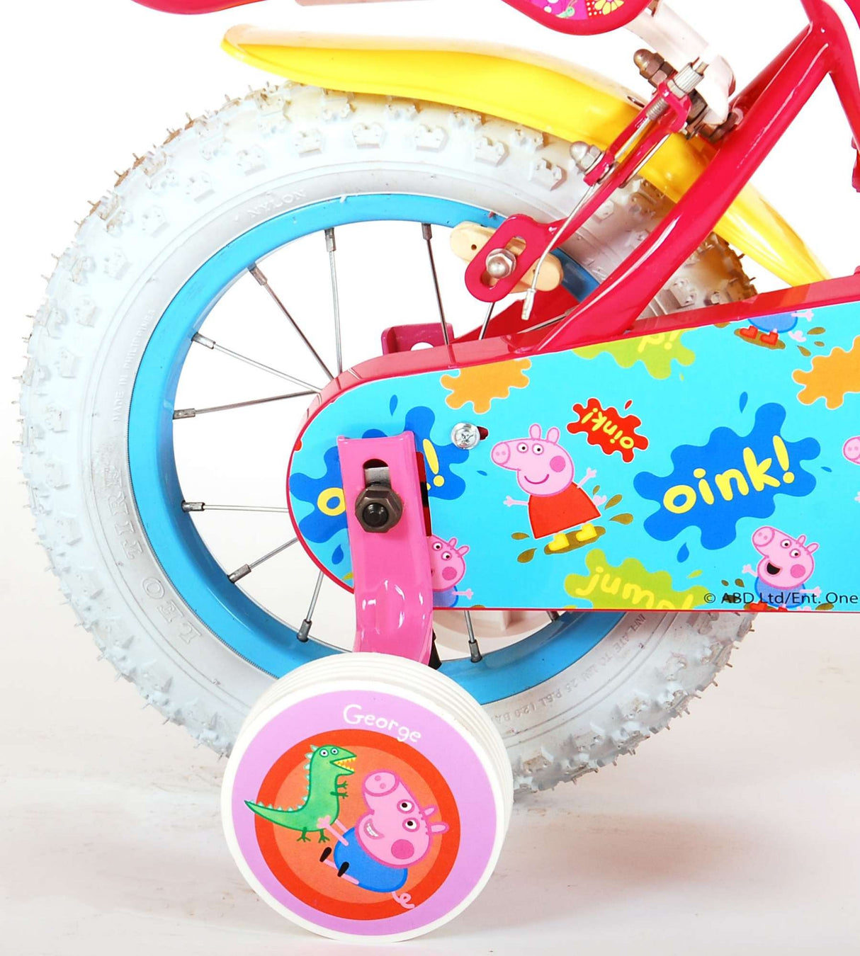 Peppa Pig Children's Bicycle - Mädchen - 12 Zoll - Pink - Zwei Handbremsen