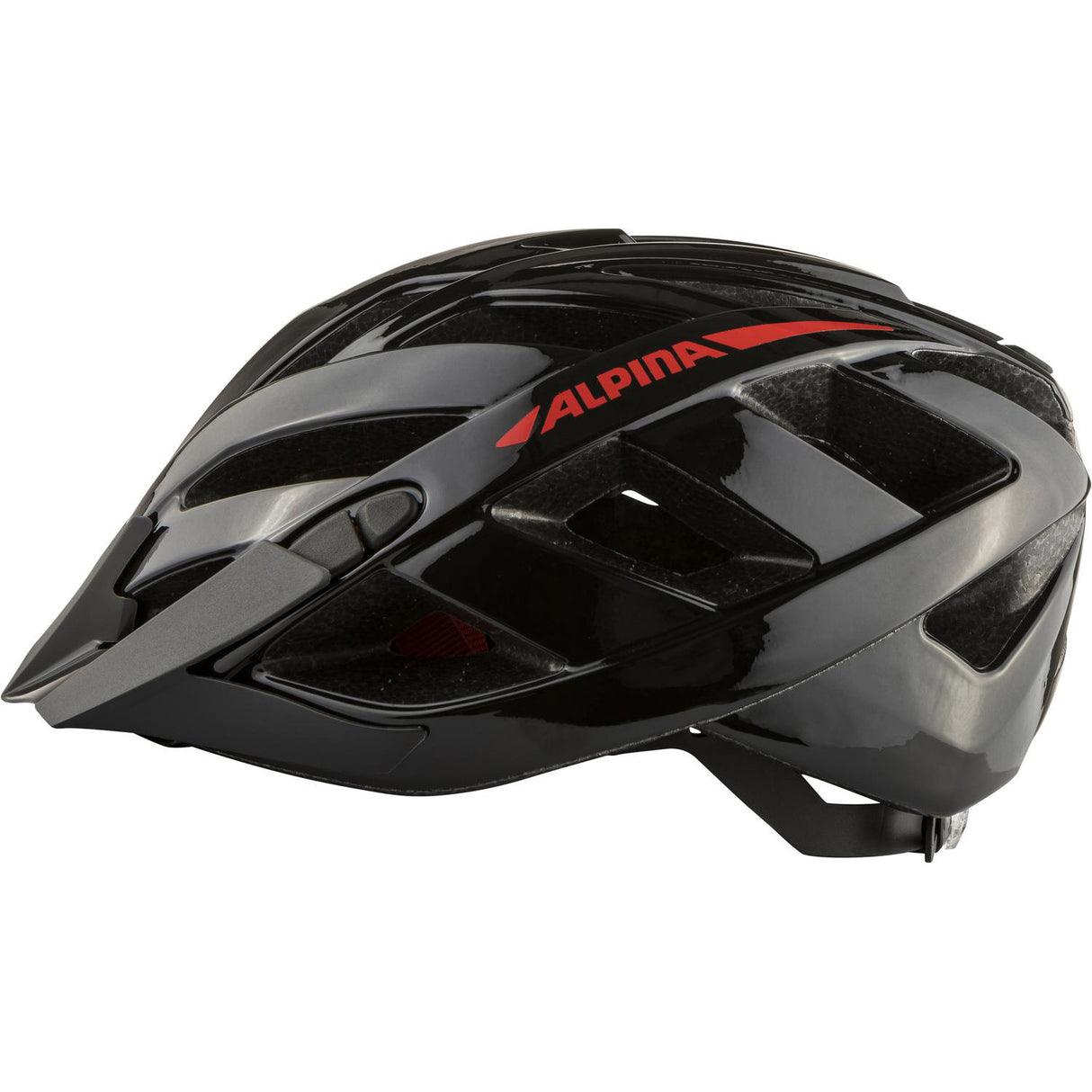 Olympischer Sportbekleidung Helm Panoma 2.0 Schwarz-Red Gloss 52-57